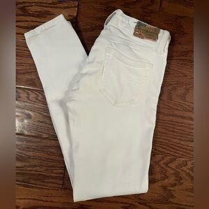 Ralph Lauren Denim Supply Low Rise White Skinny Jean 26x30